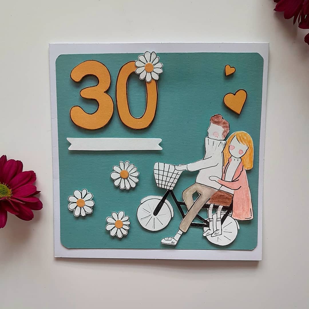 Floral card made for a meaningful birthday