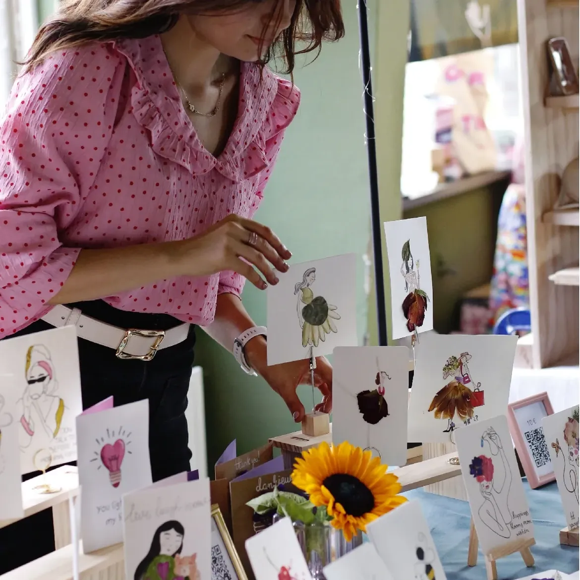 Sunshine Artcrafts first market stand at Bazaardusud in Maastricht